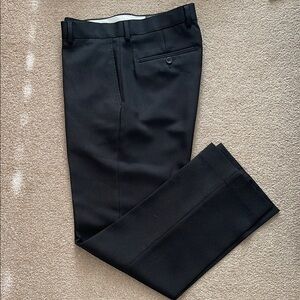Men’s Black Pinstripe Dress Pants